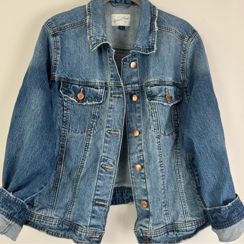 Universal Thread Denim Jacket Blue Trucker Stretch Women's XL